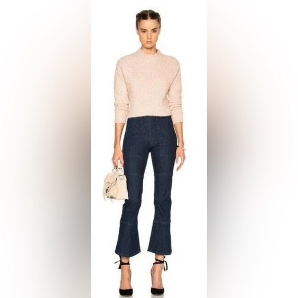 Rachel Comey 0 Jeans Pursue High Waist Crop Flare Pants Dark Wash
